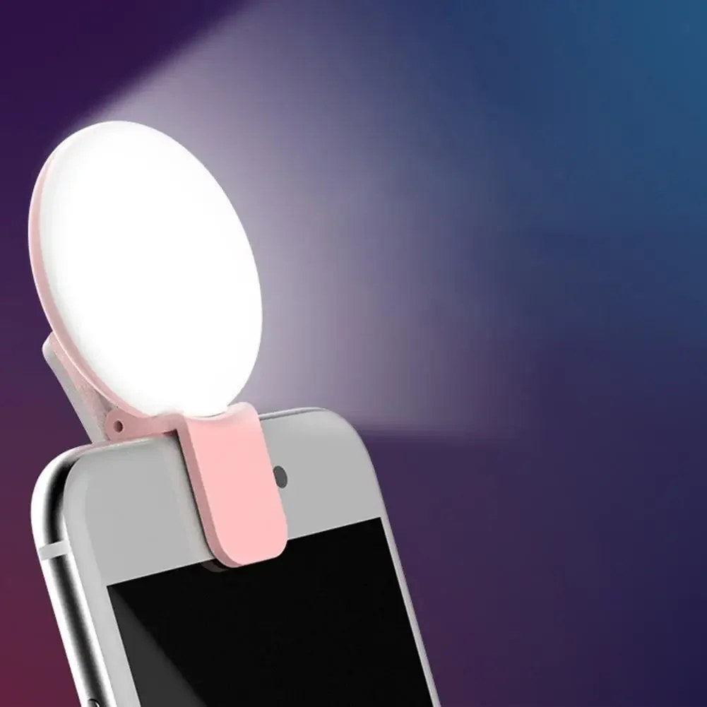 Portable LED Ring Light for Selfies