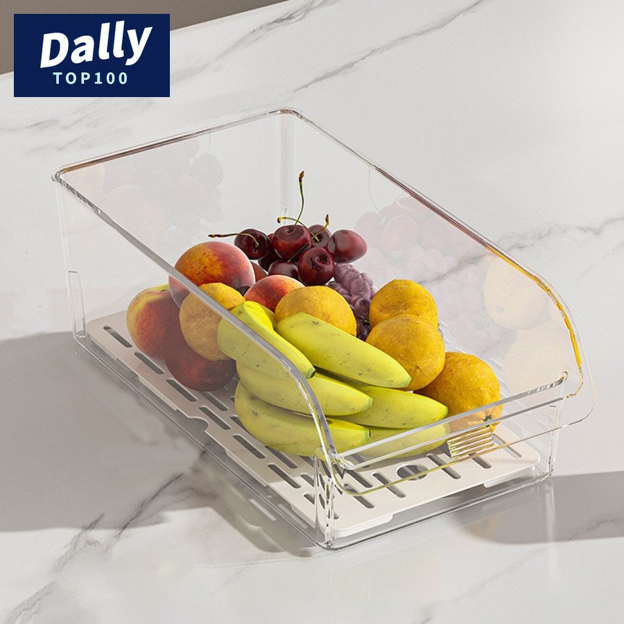 Crystal Clear Fridge Bins