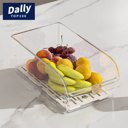 Crystal Clear Fridge Bins