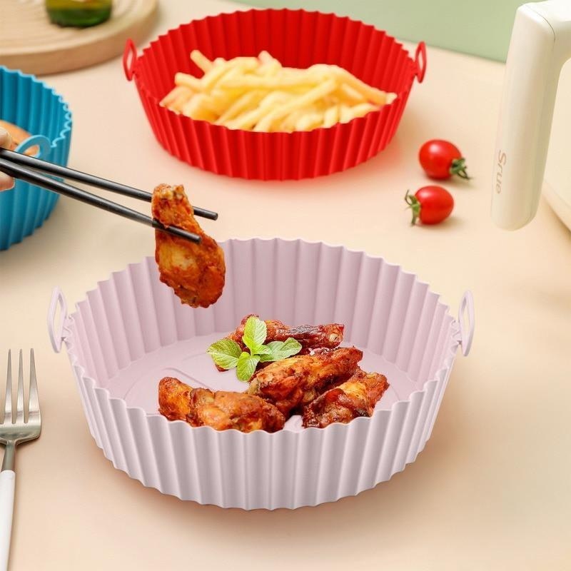 Reusable Silicone Air Fryer Liners Set