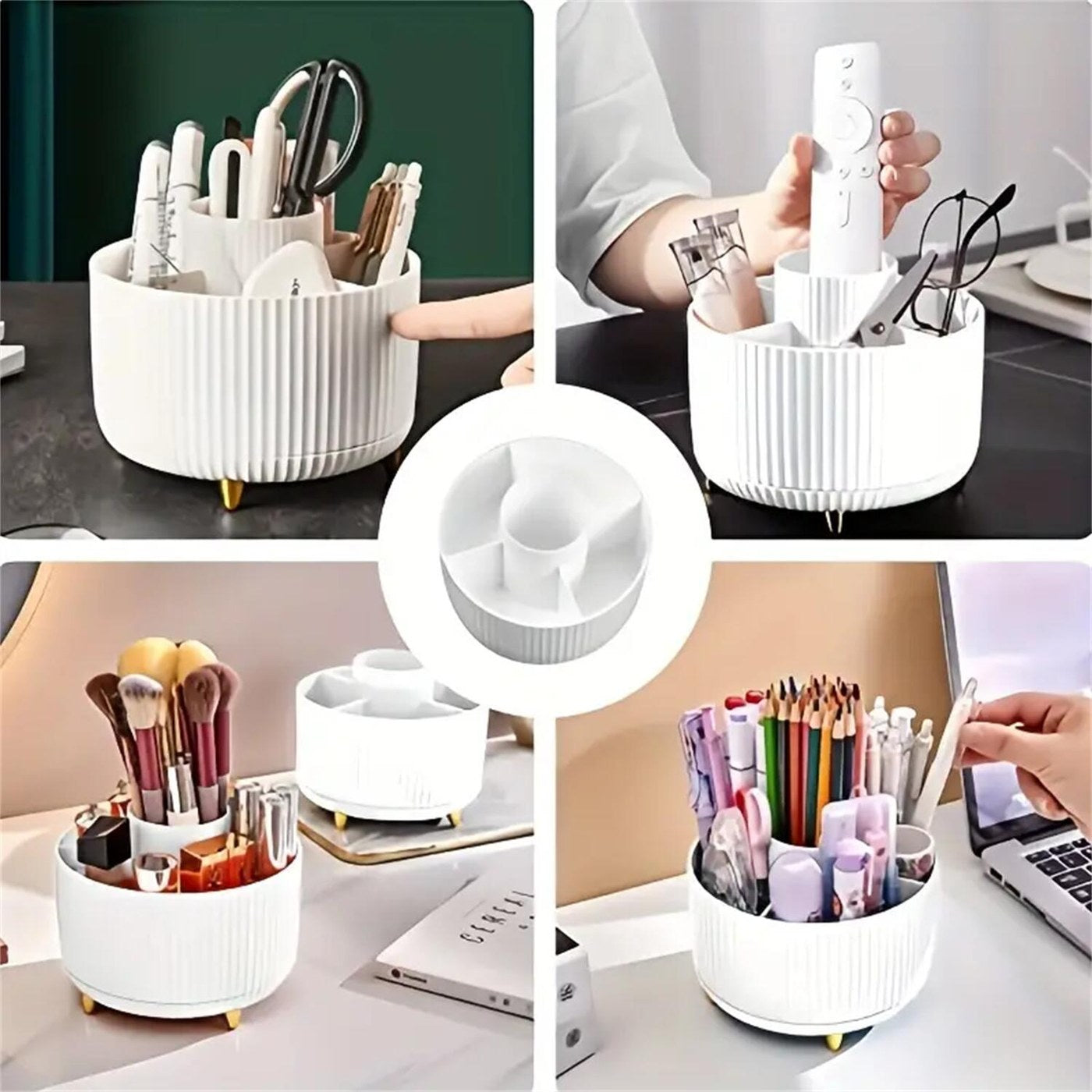 Rotating Makeup Organizer - 5 Compartments