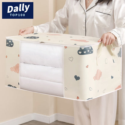 Space-Saving Clothes Storage Bag with Handles