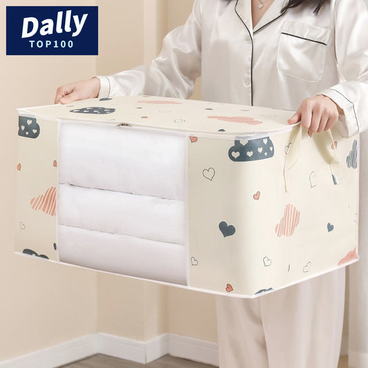 Space-Saving Clothes Storage Bag with Handles