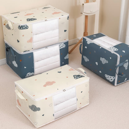 Space-Saving Clothes Storage Bag with Handles