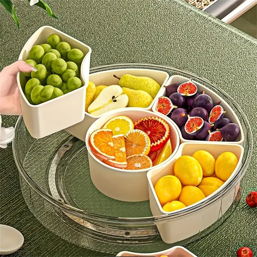 Rotating Serving Tray with Lid