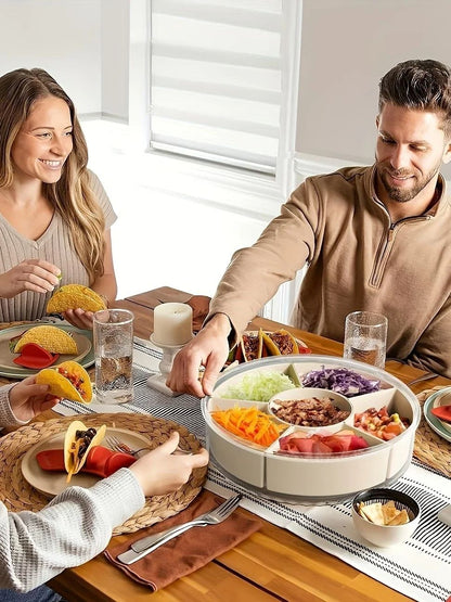 Rotating Serving Tray with Lid