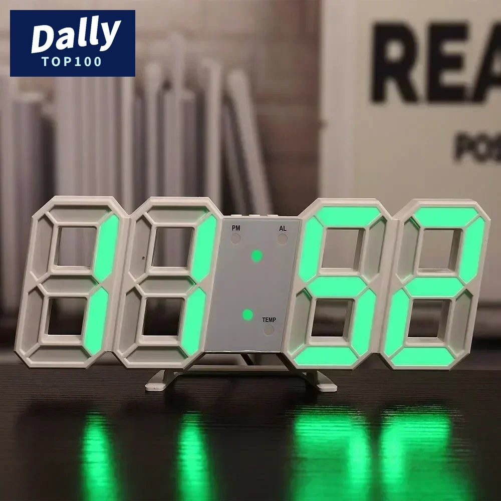 Modern LED Desk Clock with Alarm