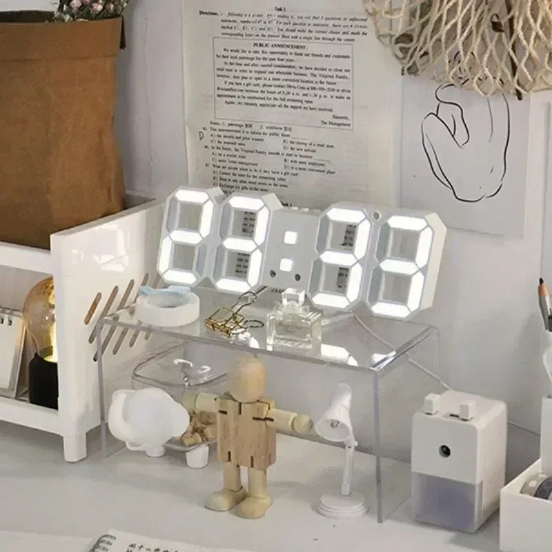 Modern LED Desk Clock with Alarm