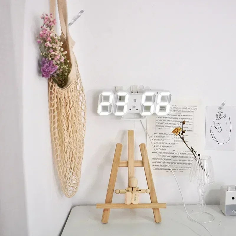 Modern LED Desk Clock with Alarm
