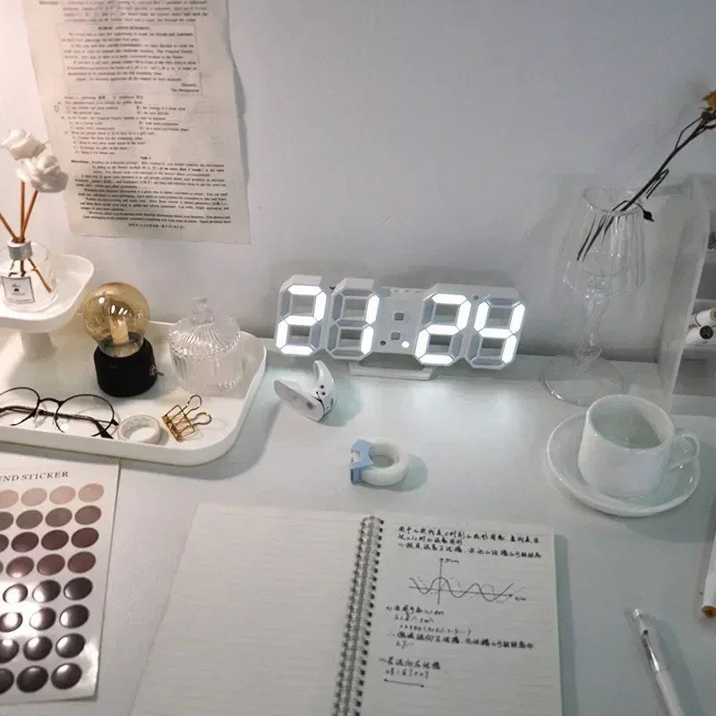 Modern LED Desk Clock with Alarm