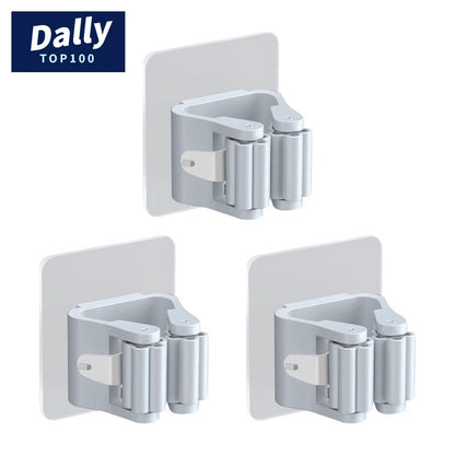 Wall-Mounted Mop & Broom Holder Organizer