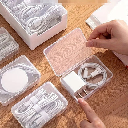 Compact Cable Organizer with 7 Drawers