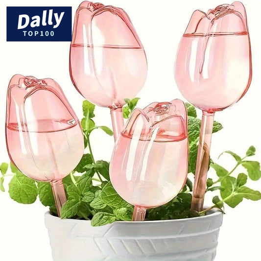 Smart Plant Watering Globes - Pink