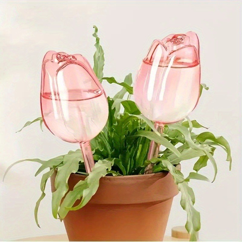 Smart Plant Watering Globes - Pink