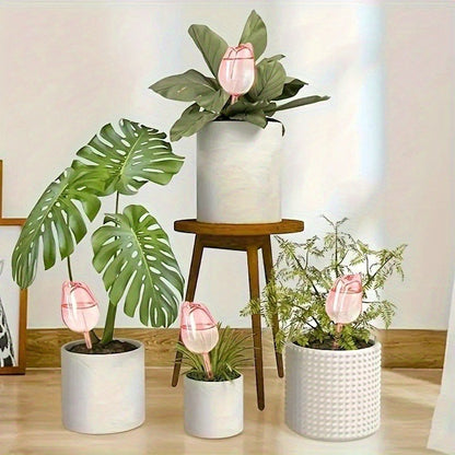 Smart Plant Watering Globes - Pink