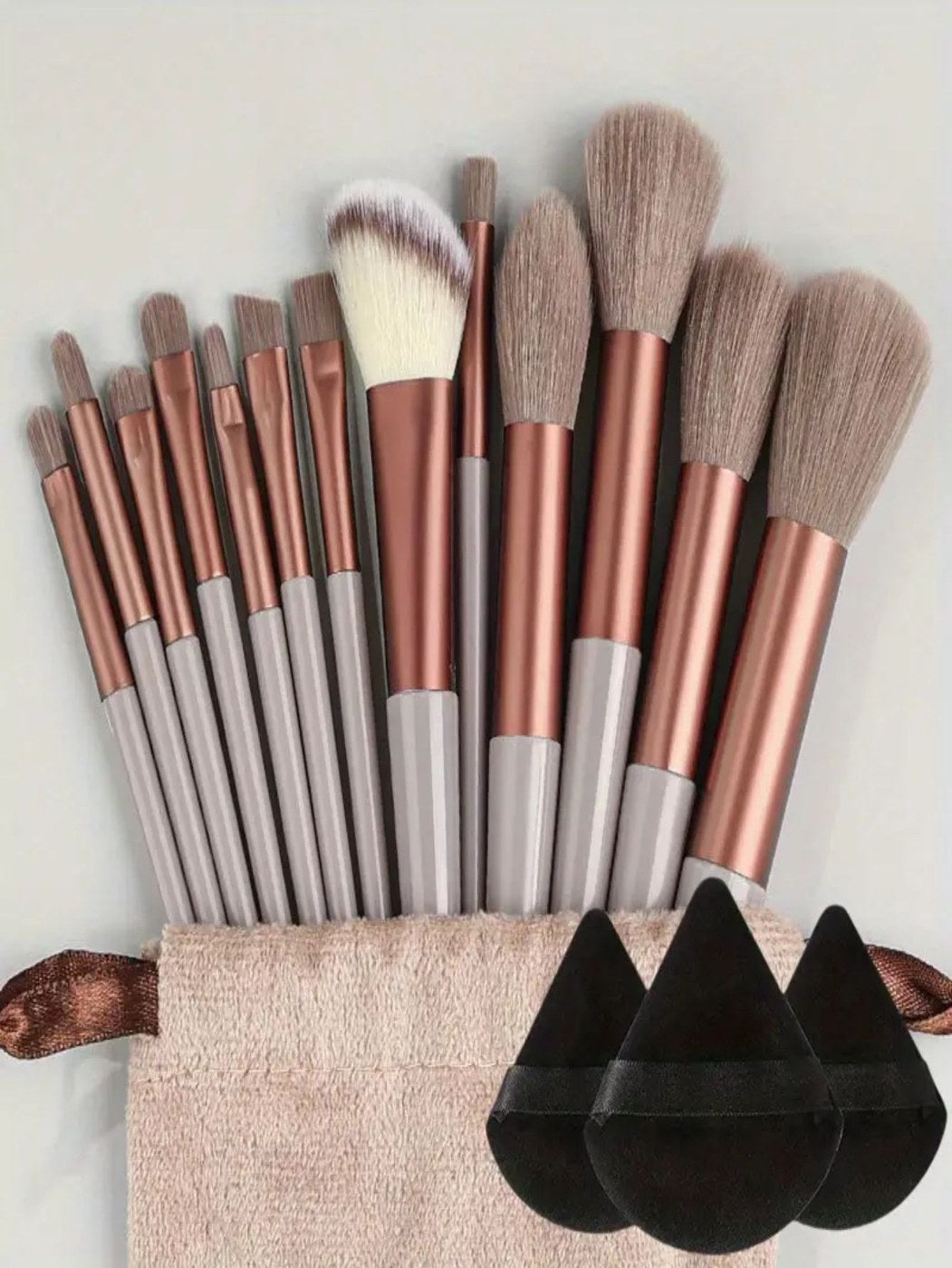 Soft Fluffy Makeup Brush Set - 15 Piece