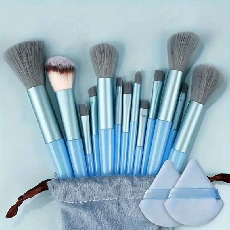 Soft Fluffy Makeup Brush Set - 15 Piece