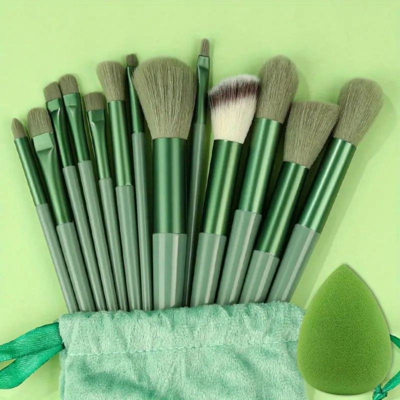 Soft Fluffy Makeup Brush Set - 15 Piece