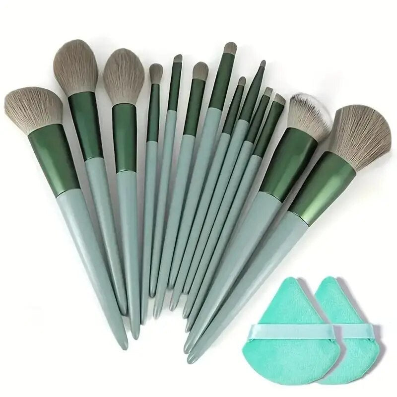 Soft Fluffy Makeup Brush Set - 15 Piece