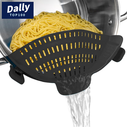 Clip-On Pot Strainer - Adjustable Silicone
