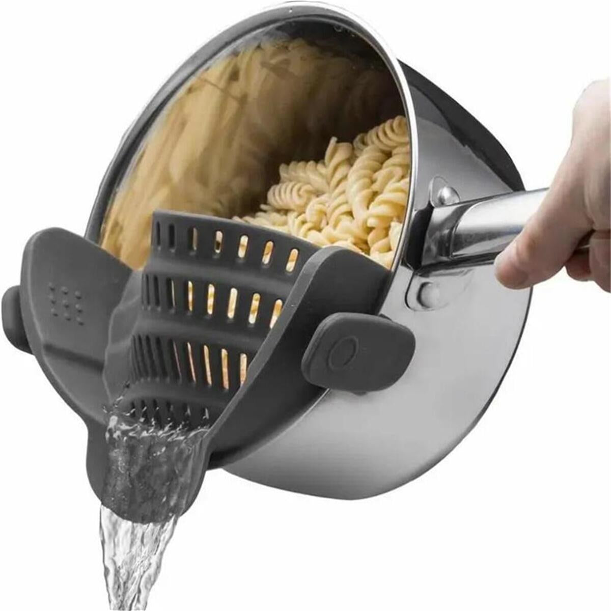 Clip-On Pot Strainer - Adjustable Silicone