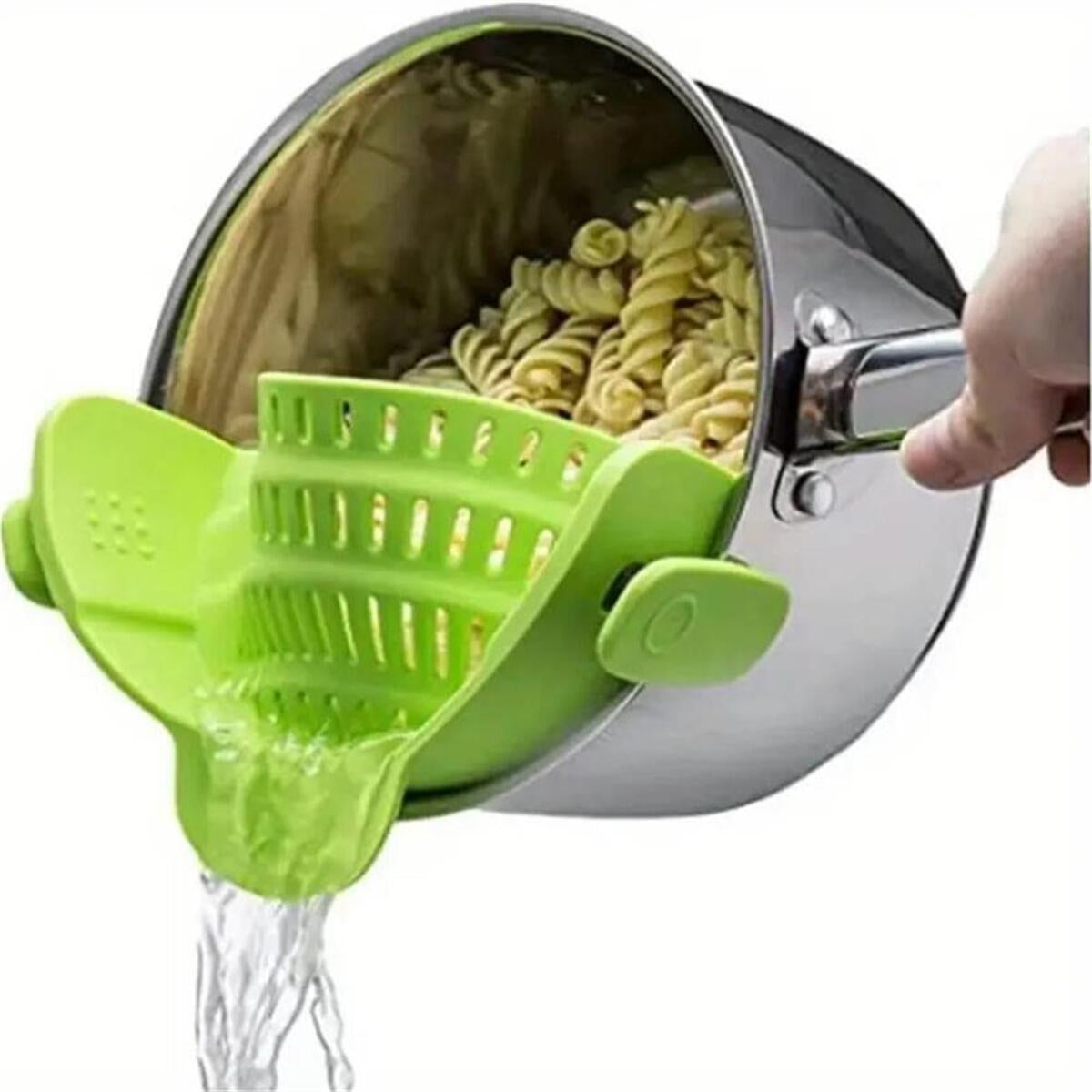Clip-On Pot Strainer - Adjustable Silicone