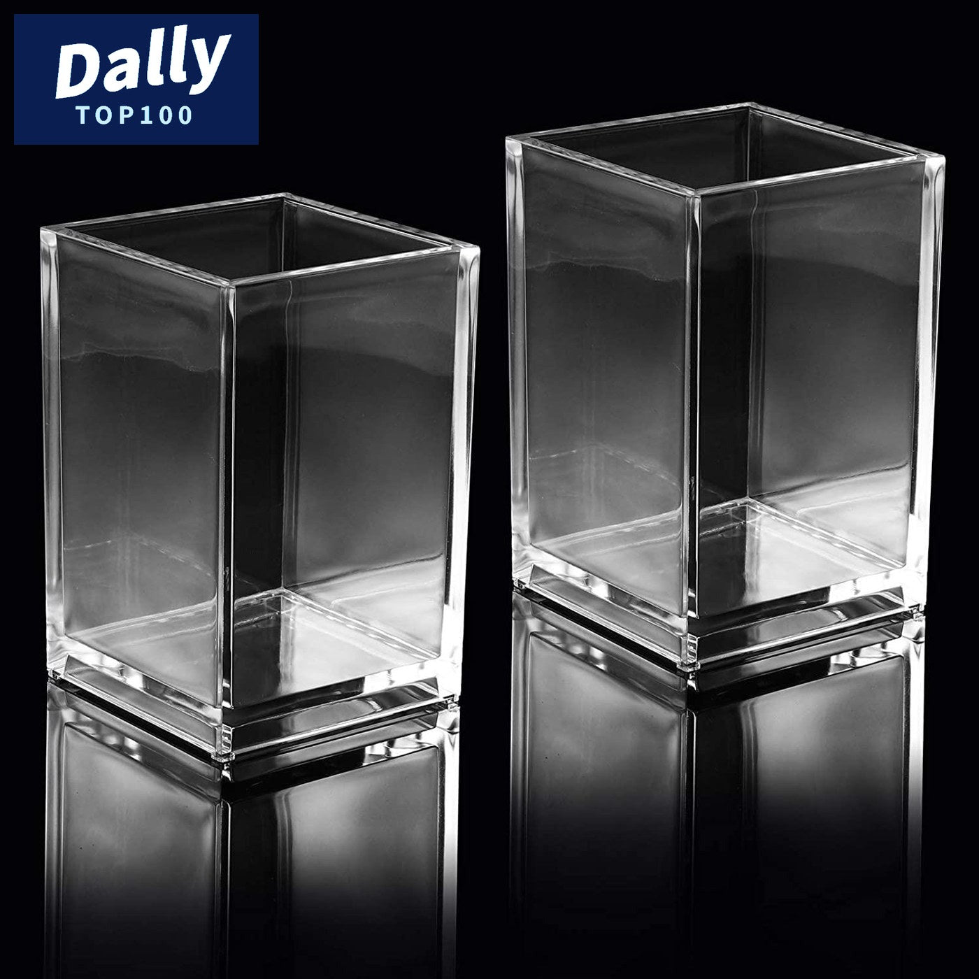 Clear Acrylic Desk Organizer – Pen & Brush Holder