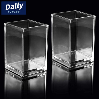 Clear Acrylic Desk Organizer – Pen & Brush Holder