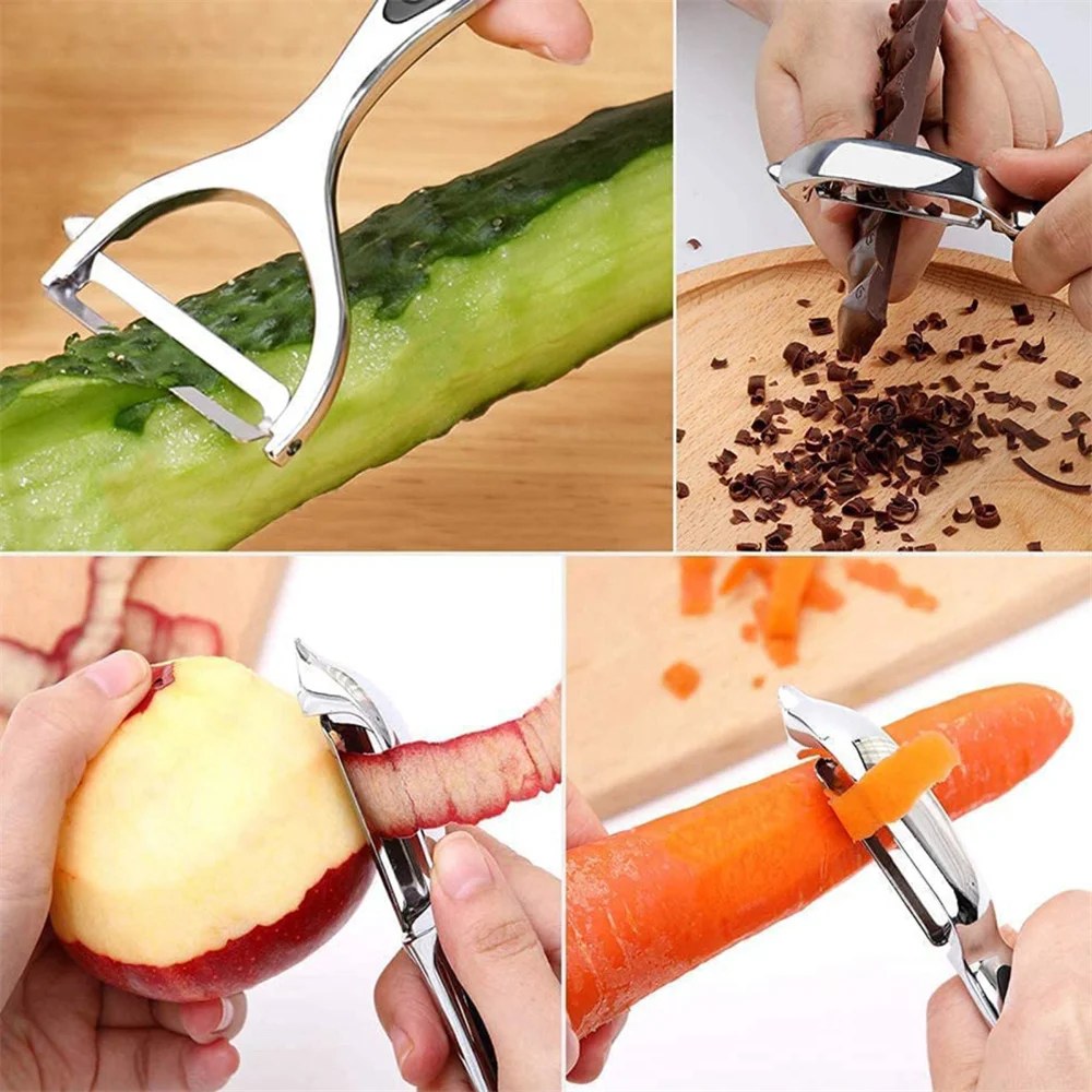 Stainless Steel 3-in-1 Vegetable Peeler & Grater