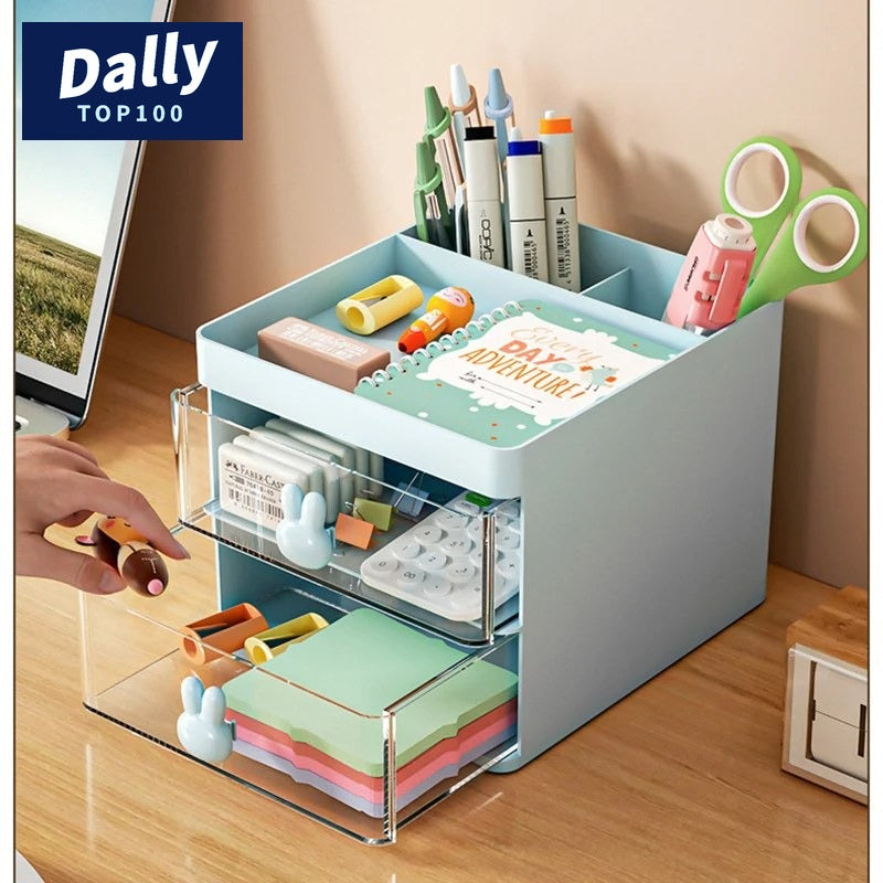 Compact Desk Organizer with Drawer
