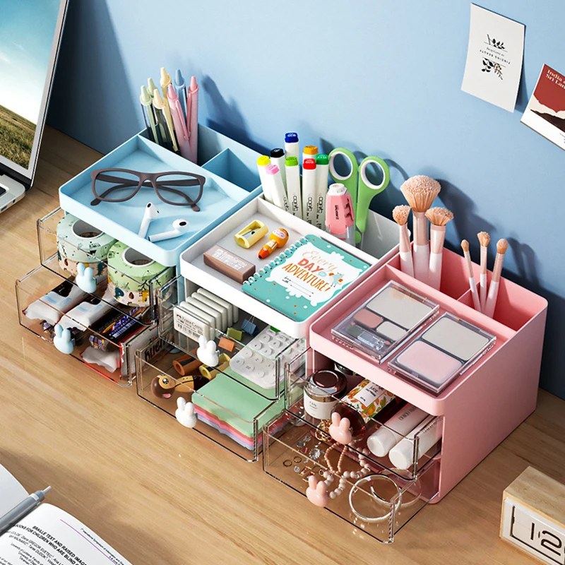 Compact Desk Organizer with Drawer