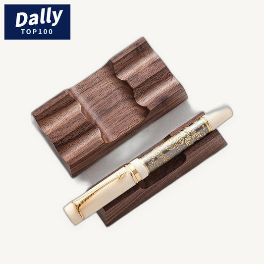 Walnut Wood Desk Pen Organizer