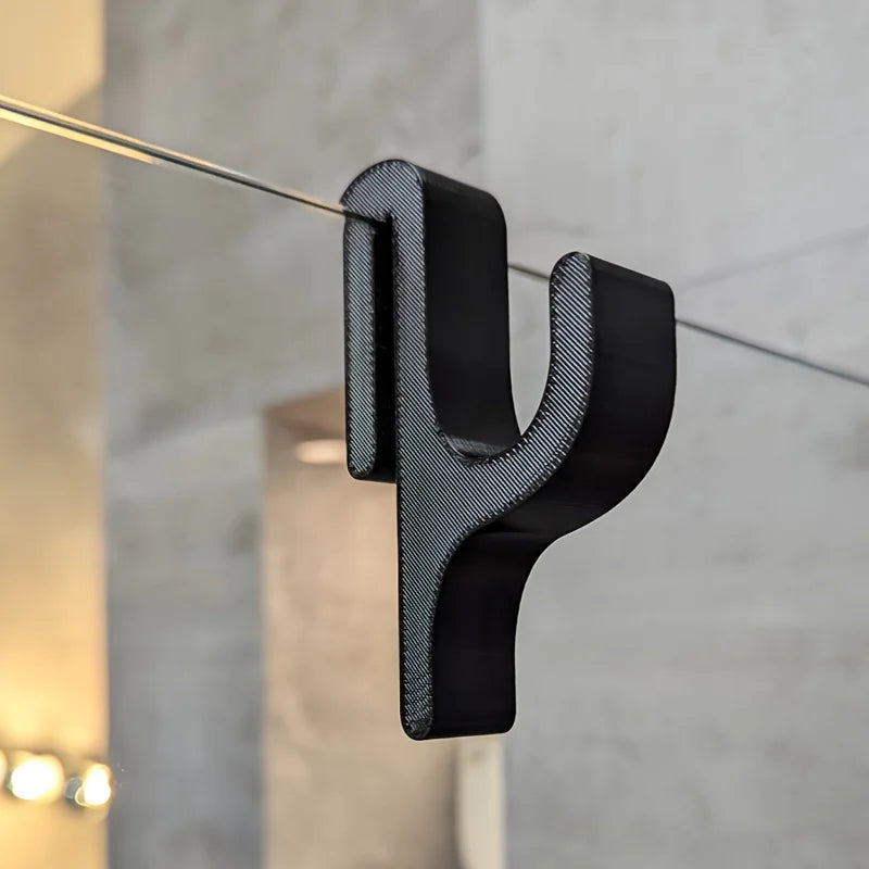 3D Shower Door Towel Hook for 8mm Glass
