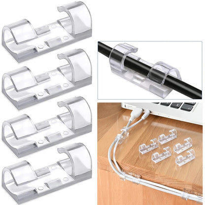Self-Adhesive Cable Clips for Tidy Cord Management
