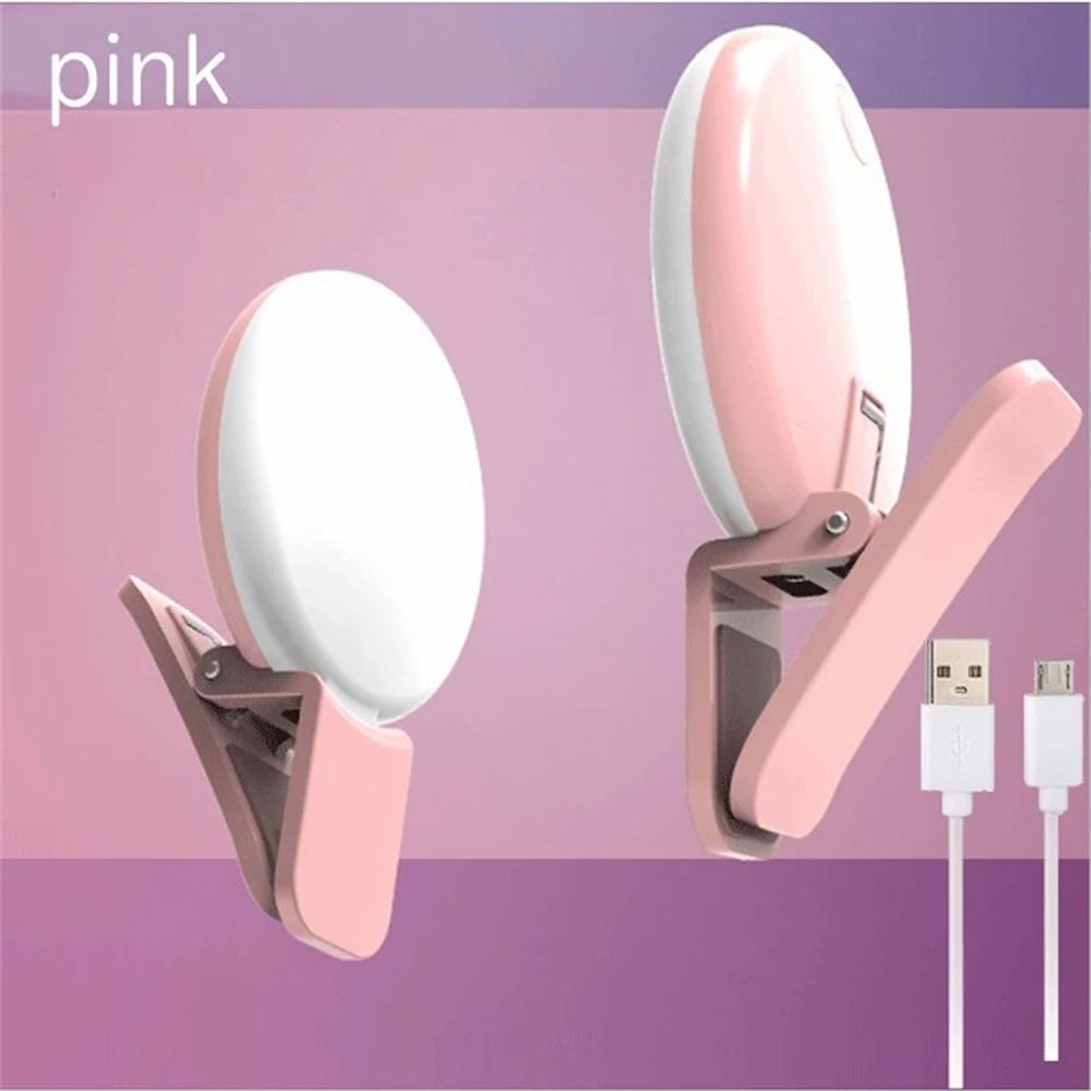 Portable Ring Light with Clip & USB Charge