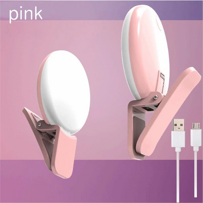Portable Ring Light with Clip & USB Charge