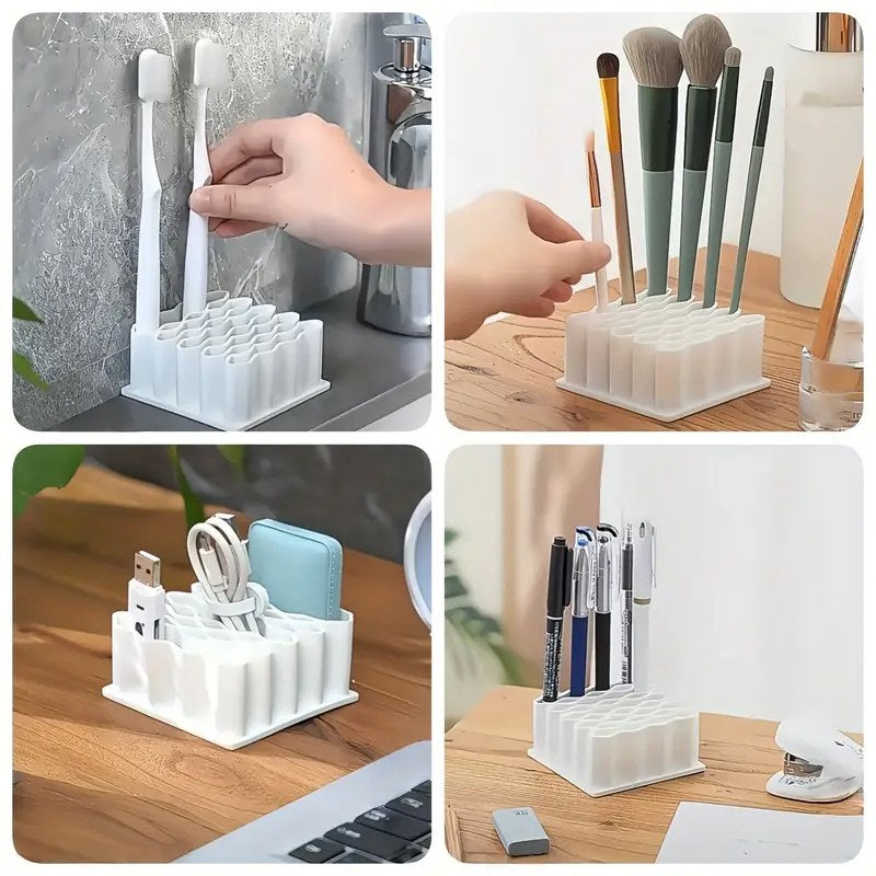 Compact Medicine Organizer - 32 Slot Storage