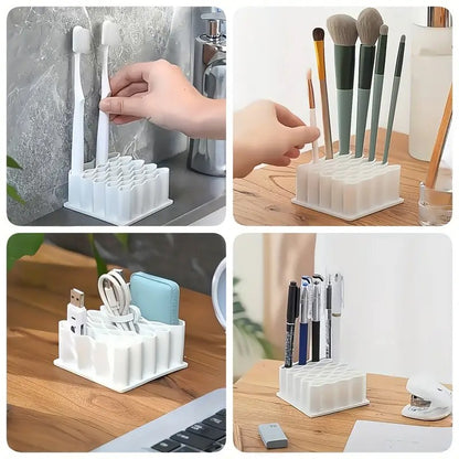 Compact Medicine Organizer - 32 Slot Storage