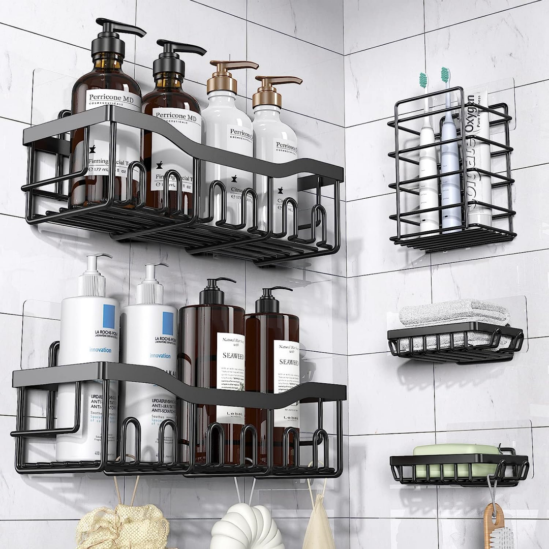 over the shower head caddy