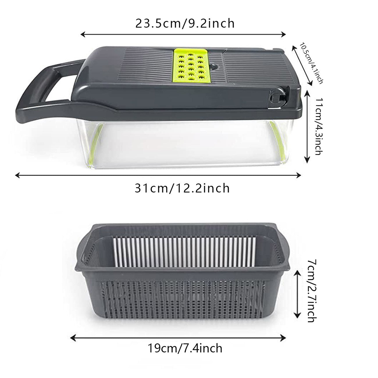 manual stainless steel vegetable slicer -430 level square blade potato cucumber