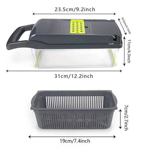 manual stainless steel vegetable slicer -430 level square blade potato cucumber