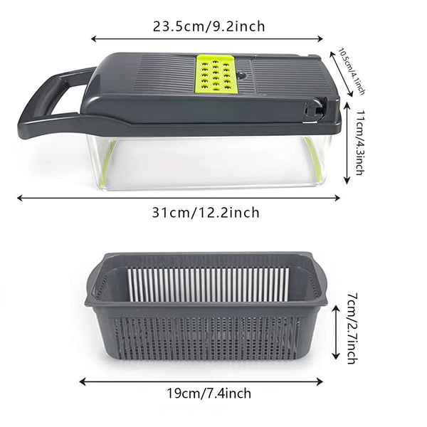 manual stainless steel vegetable slicer -430 level square blade potato cucumber